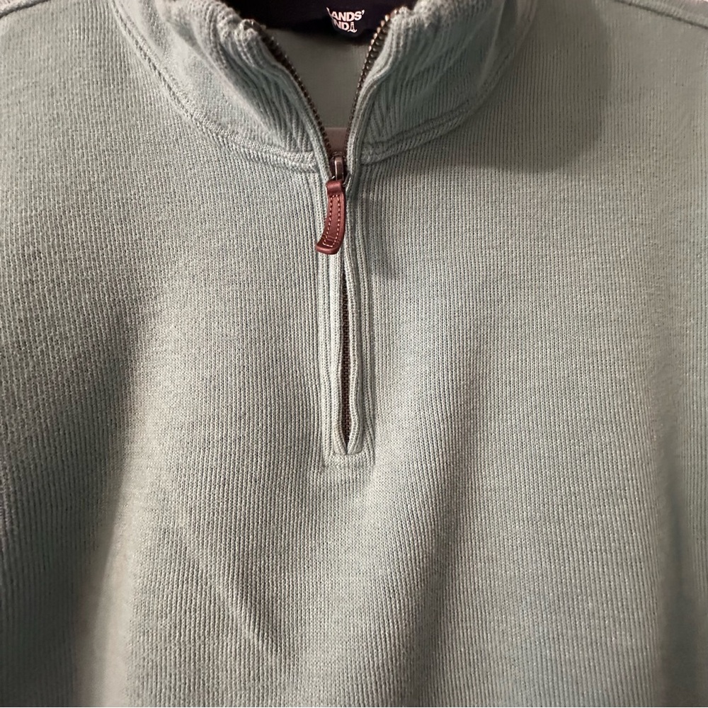 Lands' End Men's 1/4 Zip-Up Sweater Size 2XL